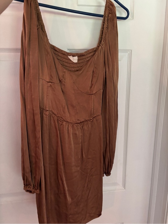 Altar'd State Dresses & Skirts - Altar'd State Rust Brown Long Sleeve Mini Dress